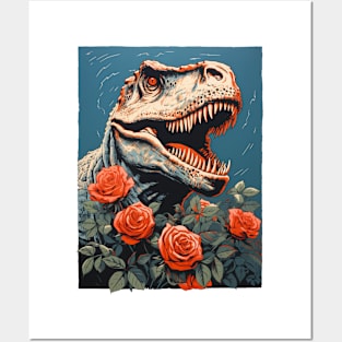 Romantic Dino Posters and Art